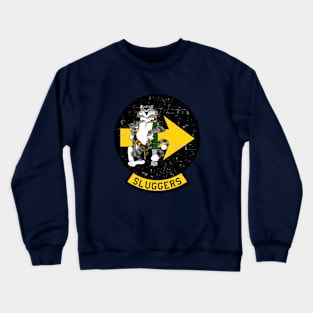 F-14 Tomcat - Sluggers - Grunge Style Crewneck Sweatshirt